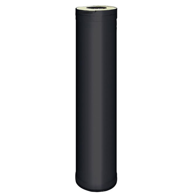 Hovedbilde Stålpipe Harvia 1 meter, sort