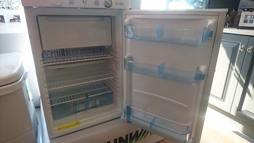 Gasskjøleskap Ventus 100 hvit toppkontroll
