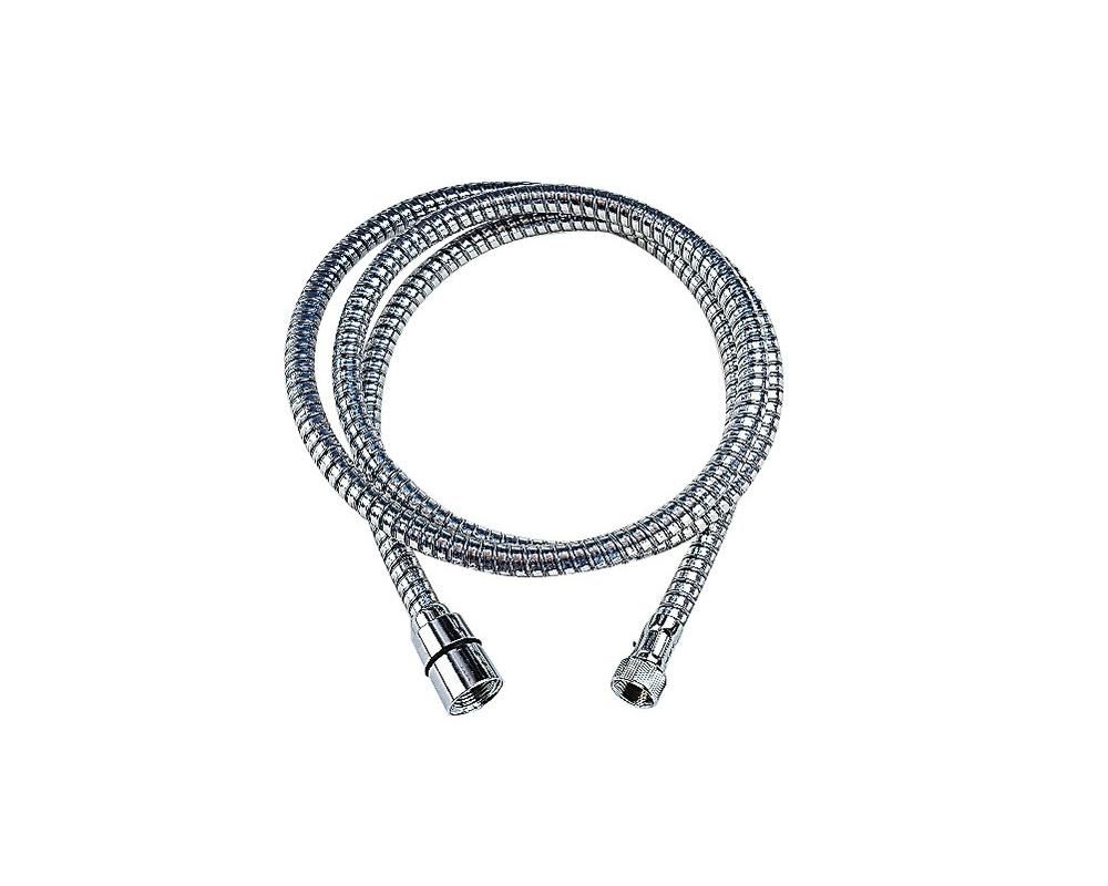 Dusjsett Julia hvit m/1,5m slange krom