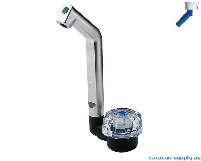 Hovedbilde Vannkran Deluxe Ø20mm m/bryter matt nikkel