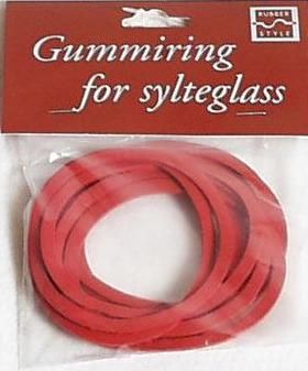 Gummiring for sylteglass