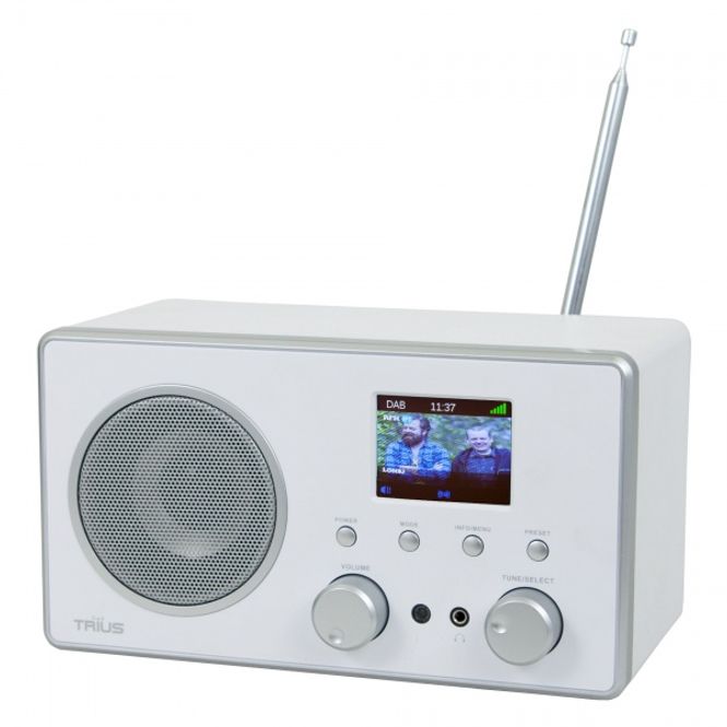 Hovedbilde Trius 12V & 230V DB-280C, DAB+/FM/BT, hvit