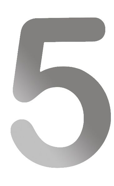 Husnummer Rustfritt stål