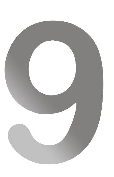 Husnummer Rustfritt stål