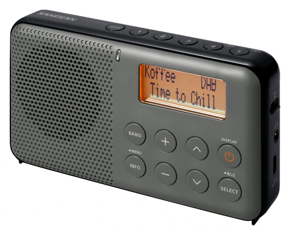 DAB lommeradio Sangean DPR-64 Pocket 640 Svart