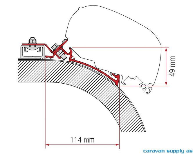 Hovedbilde Feste F65/F80 Adapter Rapido Distinction 490cm ...