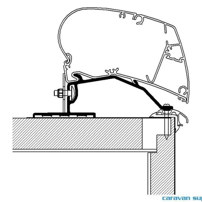 Hovedbilde Feste Omnistor 6/9-serie Caravan Roof 450cm ...