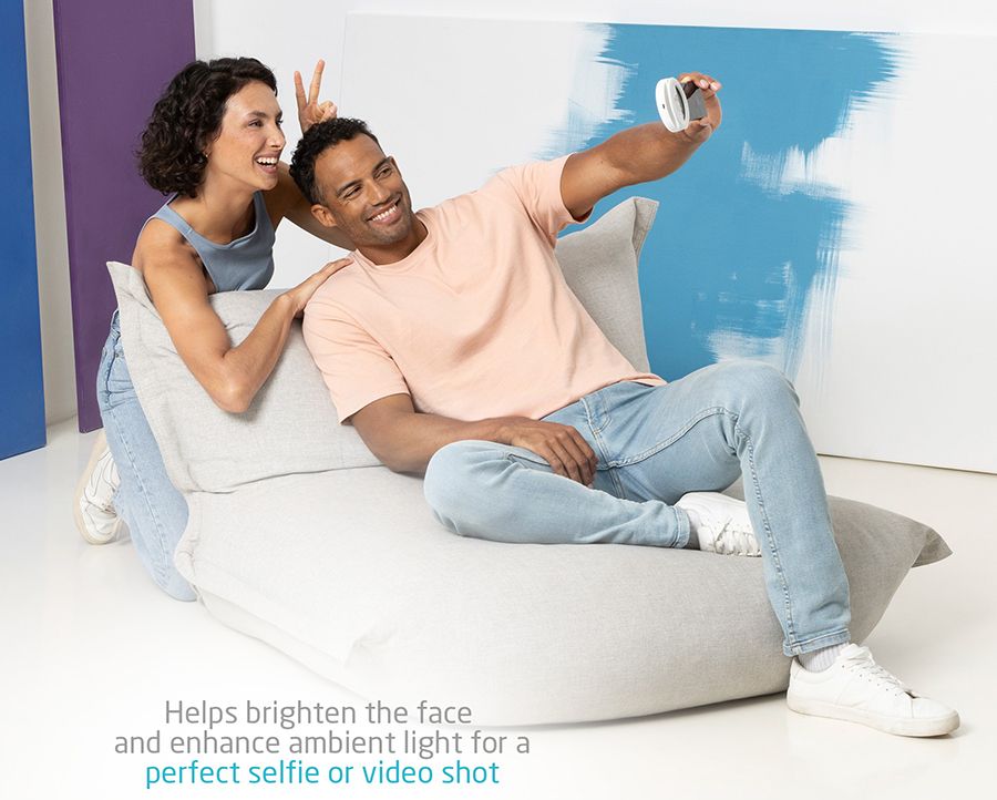 Selfie speil Ecomed CM20E,3 lysfarger, Kosmetikk