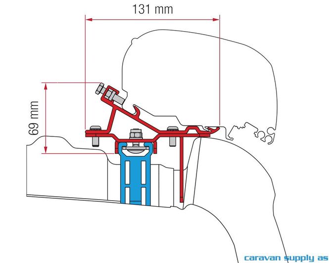 Hovedbilde Feste F65/F80 VW Crafter > 2017 roofrail ...