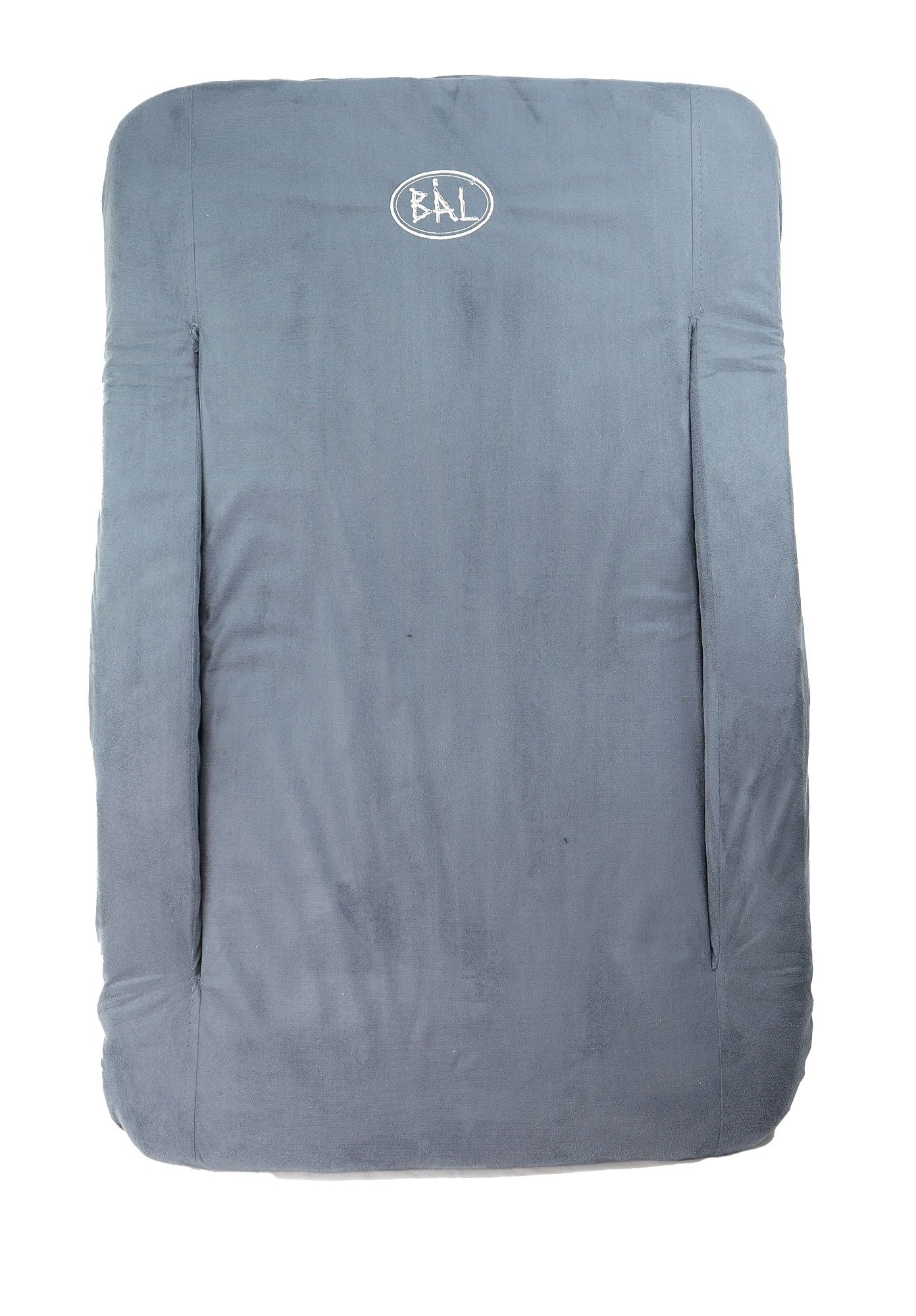 BÅL sammenleggbar stol med armlener, semsket stoff