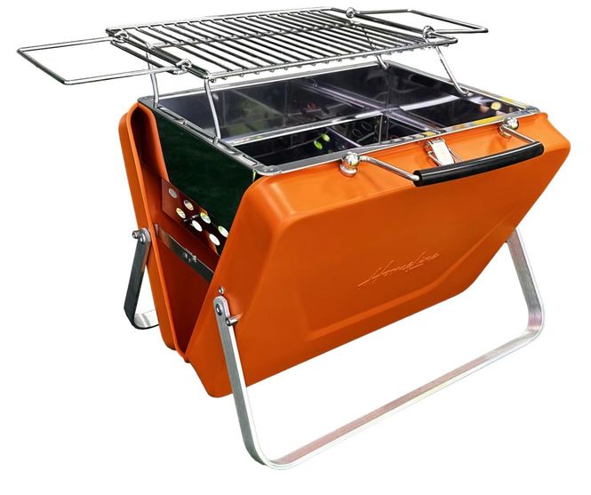 Hovedbilde Flergangsgrill, HomeLine Buddy, Orange, koffert