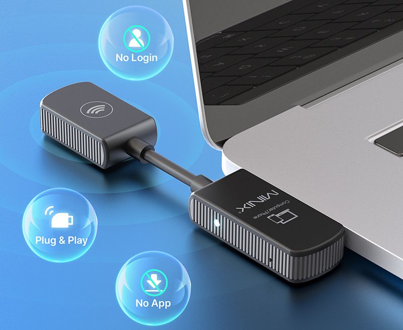  Trådløs kabelsett USB-C Minix for C-Porter