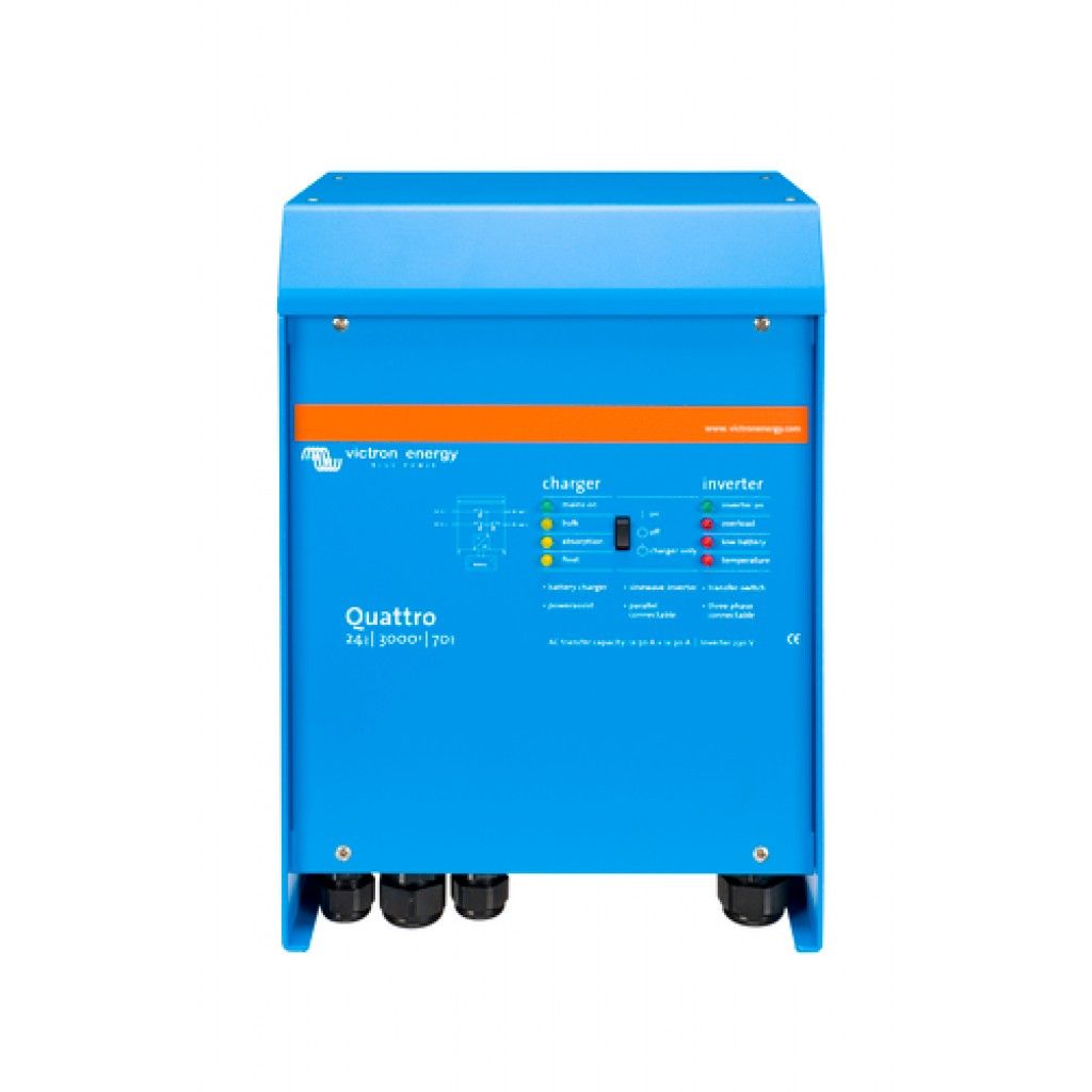 VICTRON Quattro 24/3000/70-50/50 Kombinert Batterilader og Inver