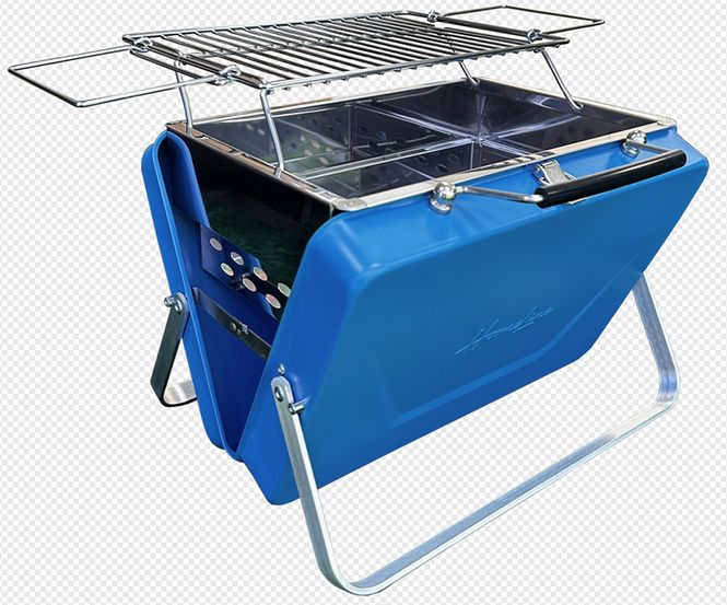 Hovedbilde Flergangsgrill, HomeLine Buddy, Blå, koffert