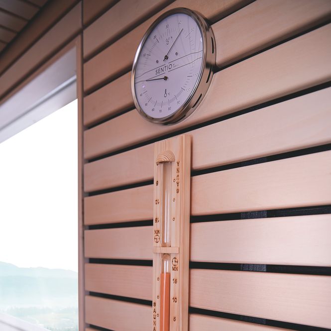 Hovedbilde Termo-hygrometer Harvia white