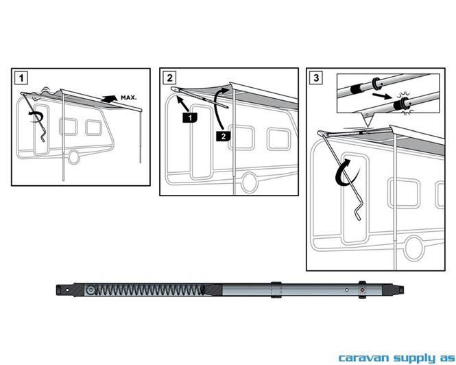 Hovedbilde Rafter til Omnistor G2 8000/6900 D:275cm 307312