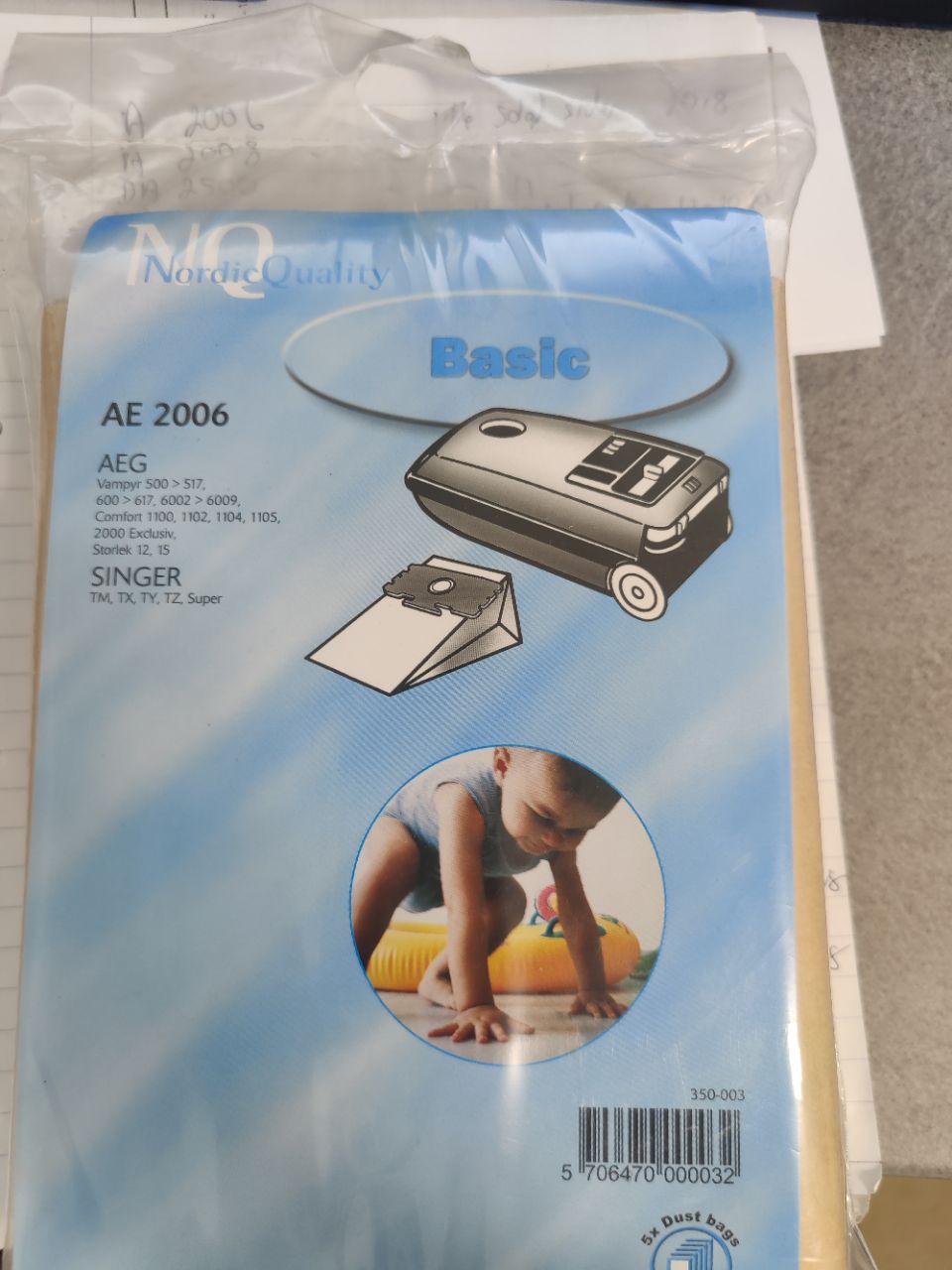 Støvsugerposer AE2006